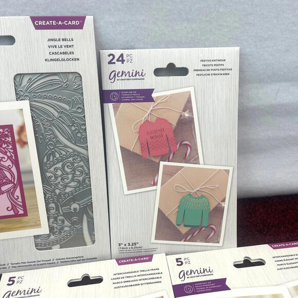 Lot 17 Crafters Companion Gemini Dies Stamp Papercraft Birthday Flower Christmas - Picture 4 of 9